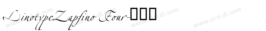LinotypeZapfino Four字体转换